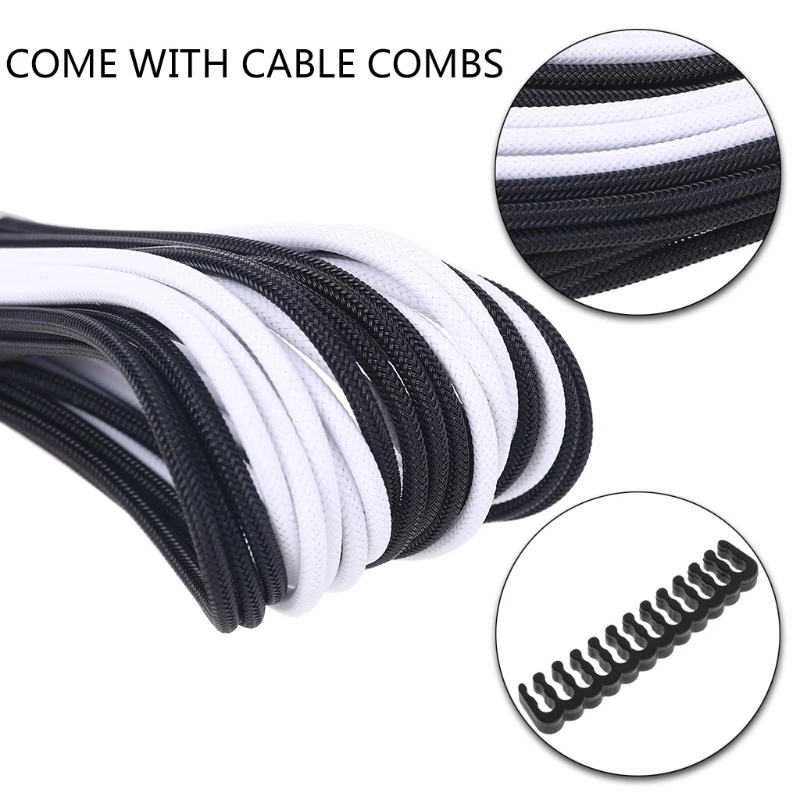 

18AWG AT X Extension Sleeved Cable Kit ATX24Pin/EPS 4+4Pin/PCI-E 8Pin/PCI-E 6Pin