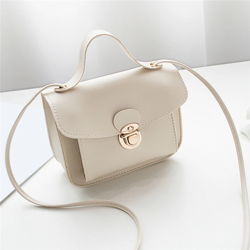 

Solid Color Leather Crossbody Bags For Women 2020 Travel Handbag Fashion Simple Shoulder Simple Bag Ladies Cross Body Bag