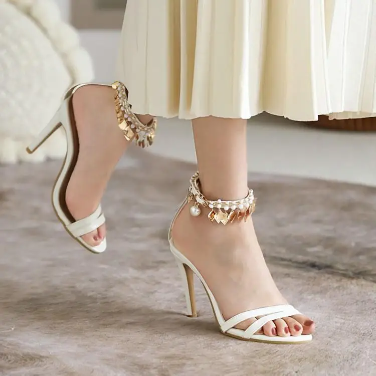 

Пикантные сандалии; Женская обувь; Босоножки с открытым носком на высоком каблуке-шпильке; Женские вечерние босоножки; Большой размер 14