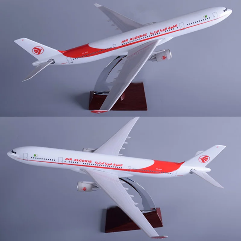 40 см 1: 172 масштаб Airbus Algeria Airlines A330 авиационная модель самолета w базовый сплав