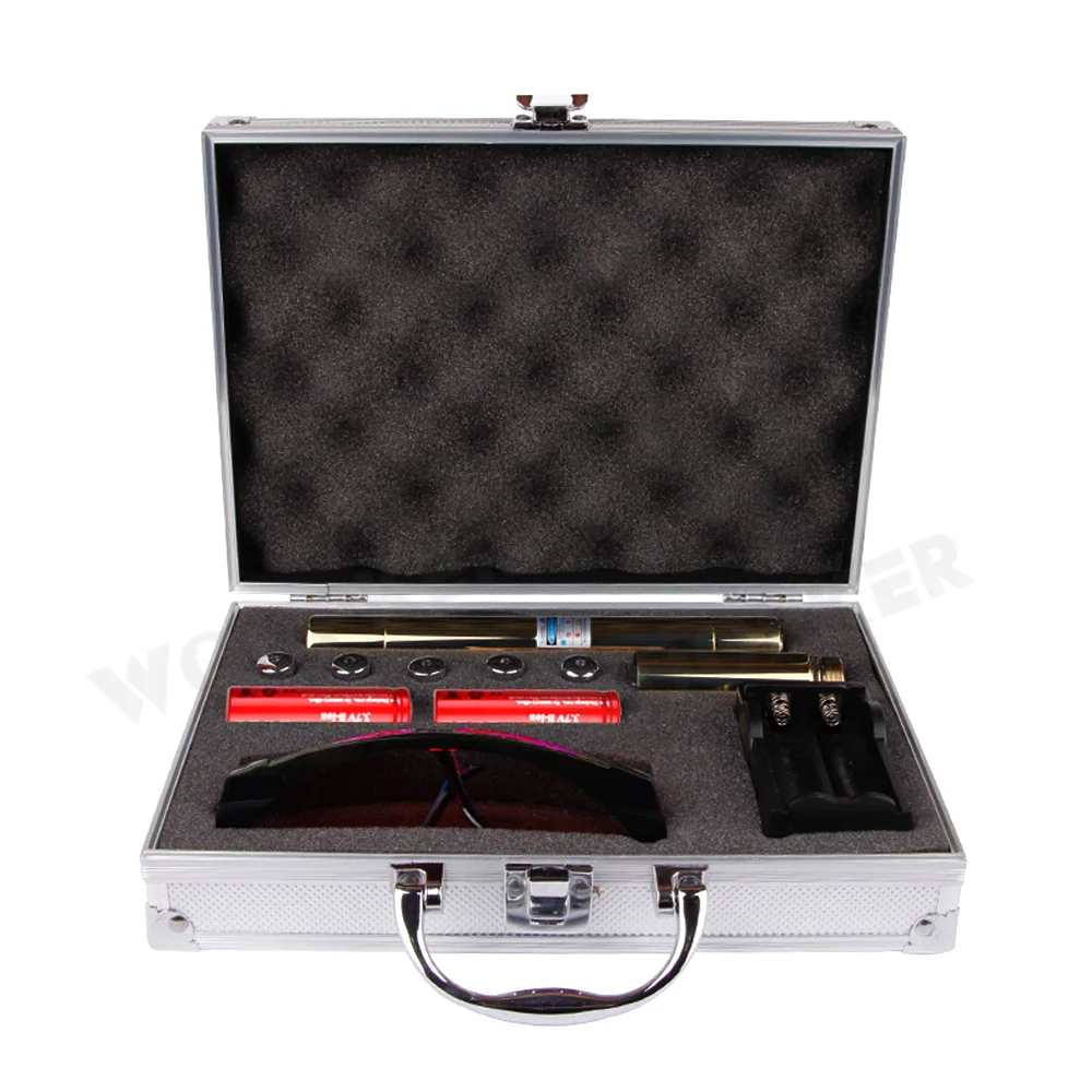 Высокая Мощность Медь Синяя лазерная указка наиболее Фул 450nm 5000 м фокус зеленый