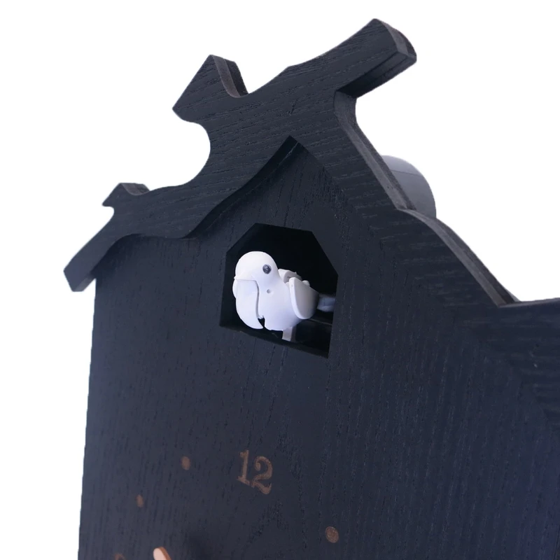 Часы-качели в античном стиле с изображением птицы деревянные современные