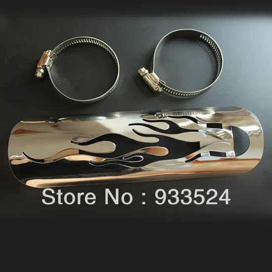 

1 Pcs Exhaust Muffler Pipe Heat Shield Cover Heel Guard For Harley Kawasaki Yamaha custom chopper cruiser