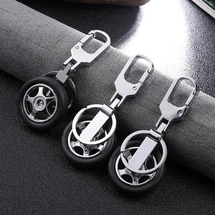 Car accessories car Key Ring Keychain Wheel Rim Chain Luxury Aluminum for mercedes benz amg w204 cla w203 w211 w205 | Автомобили и