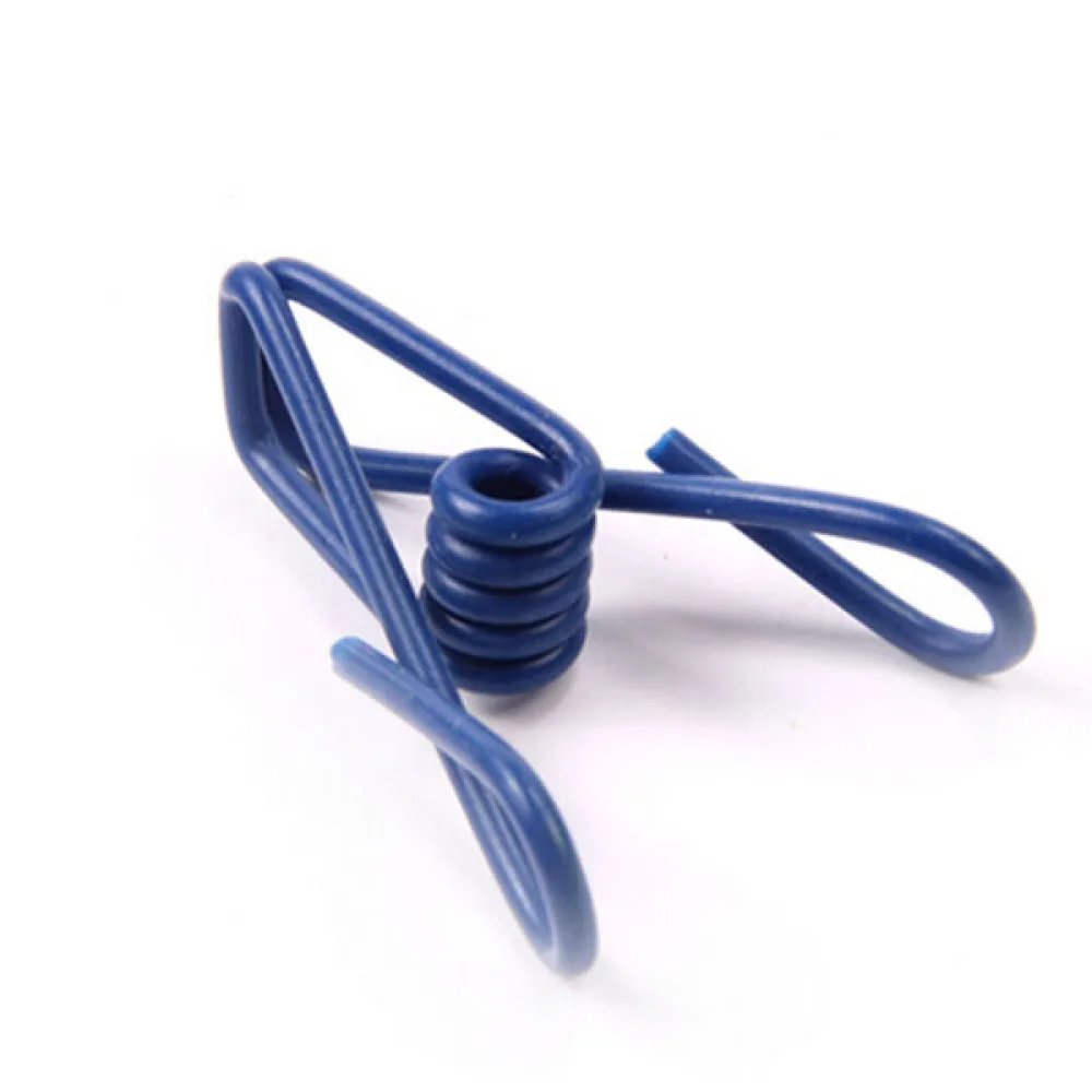 

50pcs Colorful Metal Clips Holders Clothespin (Random Color)