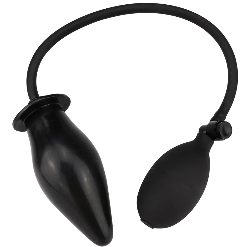 Силиконовая надувная очень большая Анальная пробка фаллоимитатор с насосом