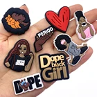 Горячая 1 шт. мультфильм йога обувь подвески силиконовые BLM серии пряжки для дыр тапочки украшения