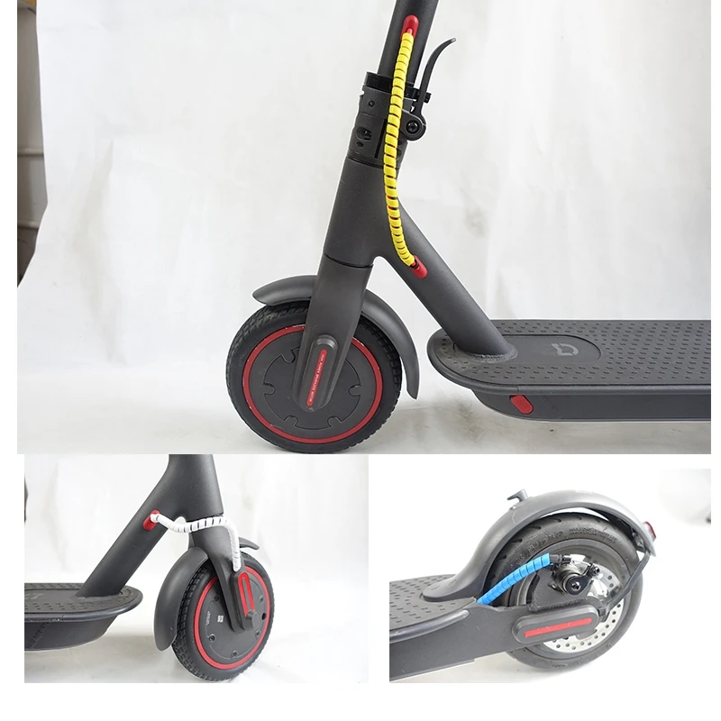 

Scooter Line Spiral Color Change Tube Protector 1M Length Winding Tubes for Xiaomi M365 Pro Accessories Red