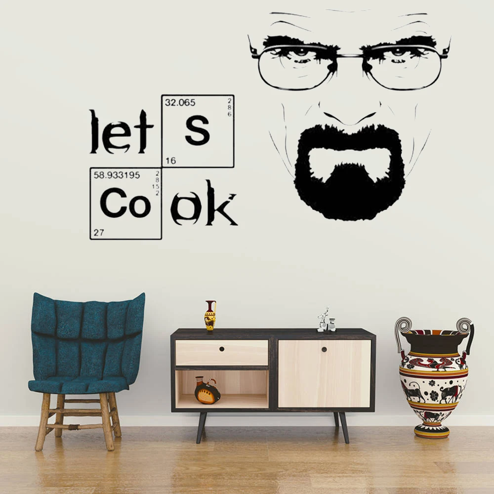 YOYOYU виниловые наклейки на стены искусства Съемный домашний декор Breaking Bad Цитата