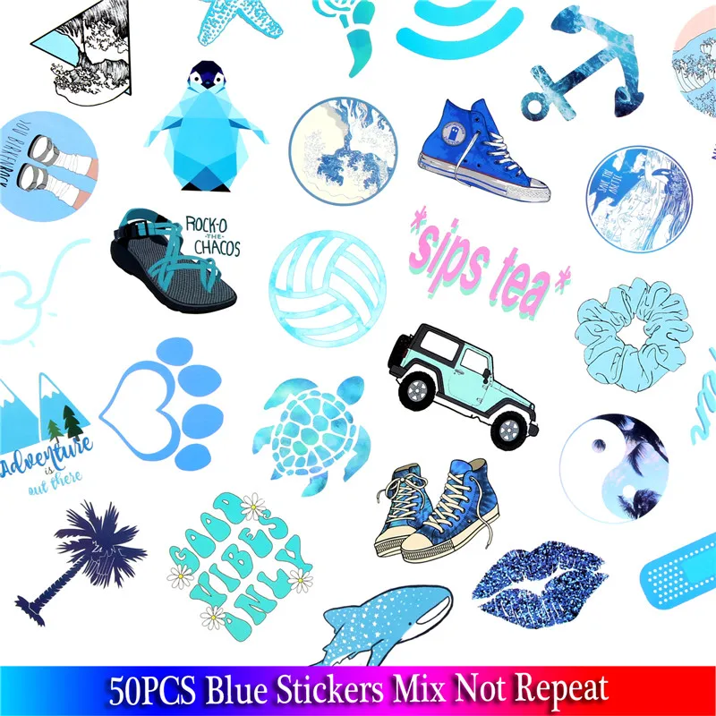 Наклейки Vsco для девочек стикеры в стиле аниме ноутбука холодильника телефона