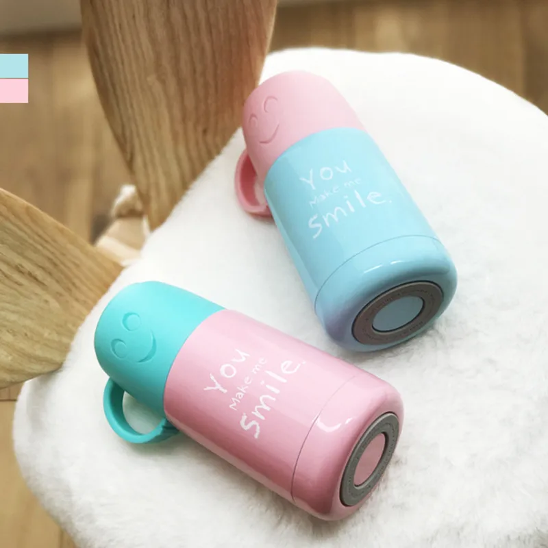 210 мл мультяшный термос из нержавеющей стали вакуумная колба чашка бутылка с