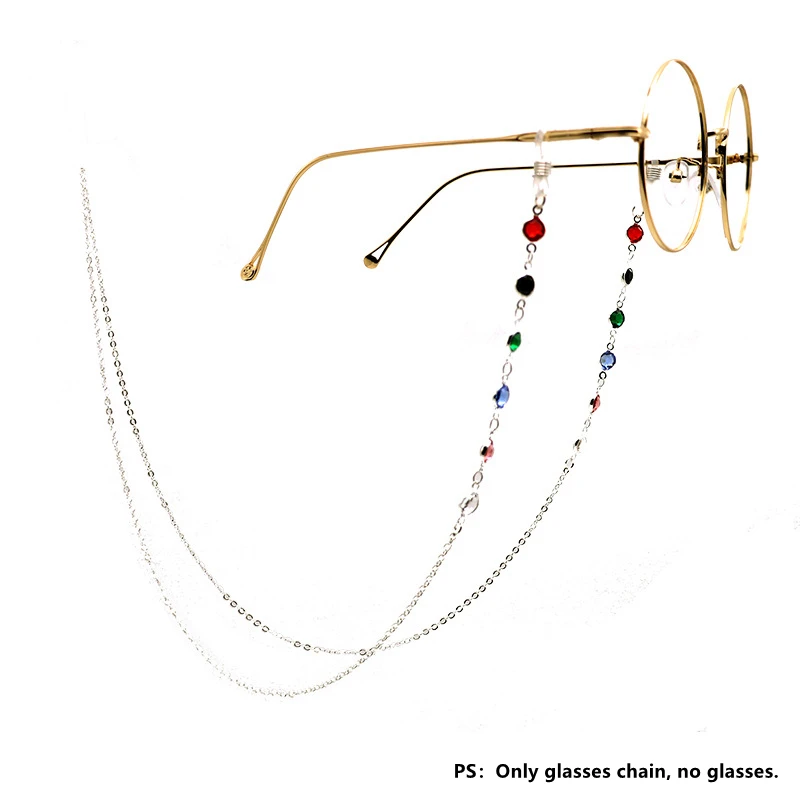 Цепочка для очков Мужская/женская ожерелье из нержавеющей стали шнурок длинный