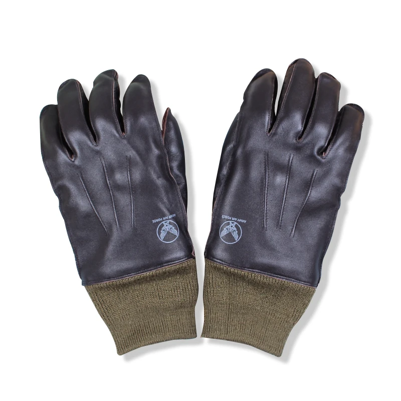 

A10 Super Offer! 75% Wool Cuff Genuine Japan Horsehide Leather Gloves Good Quality For Riders 3 Sizes