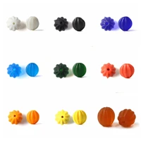 round 8mm 10mm 12mm 14mm pumpkin shape handmade lampwork glass loose beads for jewelry making diy crafts findings