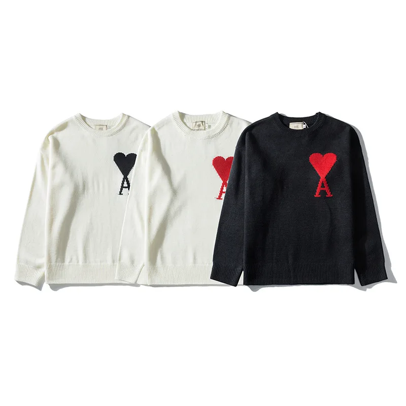 

New round neck sweater casual loose men and women lovers set head long sleeve knitted sweater coat