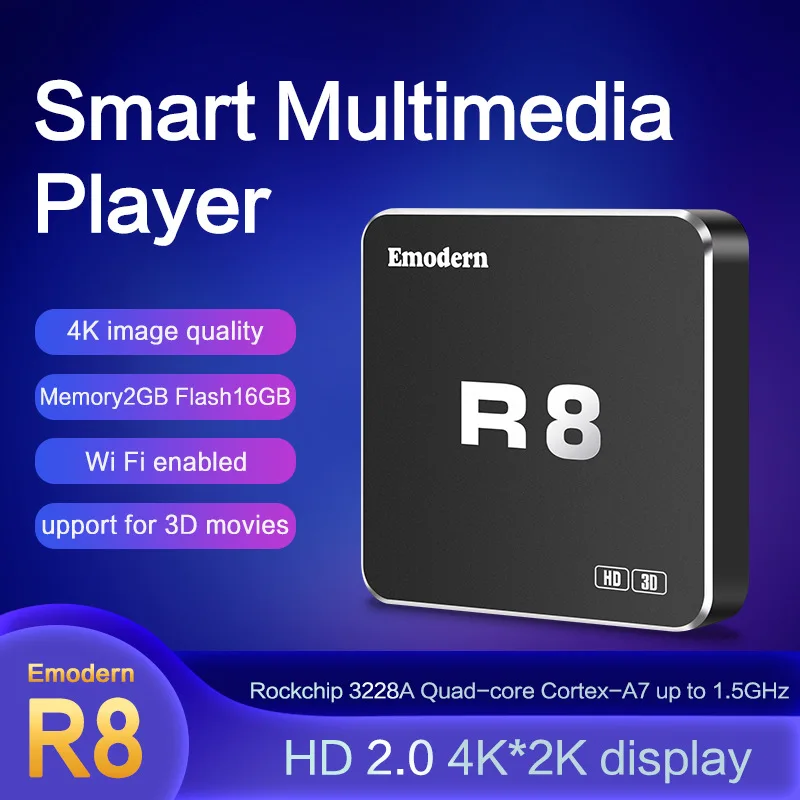 R8 4K 5G High Definition TV Box Android 10.0 Smart TV BOX Support TF Android Box Wifi Bluetooth Media Player Google Set Top Box