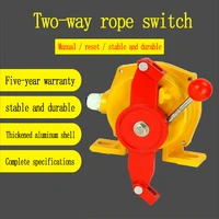 two way reset pull rope switch klt2 hfklt2 ii manual belt conveyor pull line safety emergency stop switch