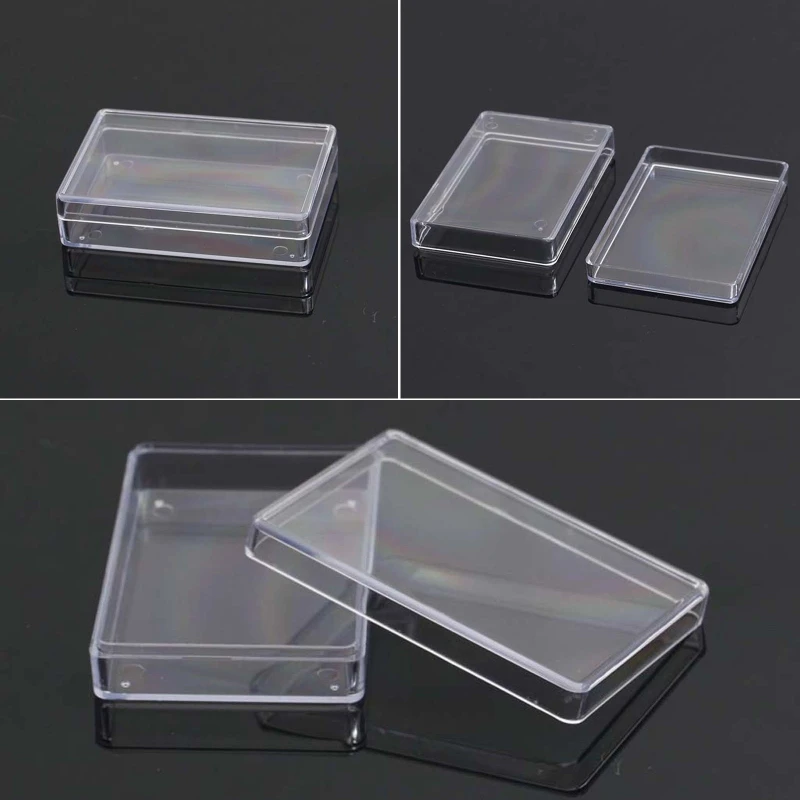 

Rectangular Transparent Plastic Storage Case Playing Card Container for Club