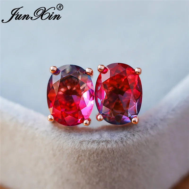 Градиент Мистик огонь с украшением в виде кристаллов красный синий камень