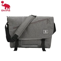 oiwas 15 inch laptop men messenger bags fashion business travel shoulder bag mens canvas briefcase male crossbody bag handbag