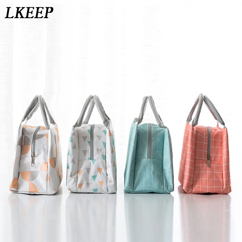 Модная новинка портативная Изолированная Холщовая Сумка для ланча Термосумка