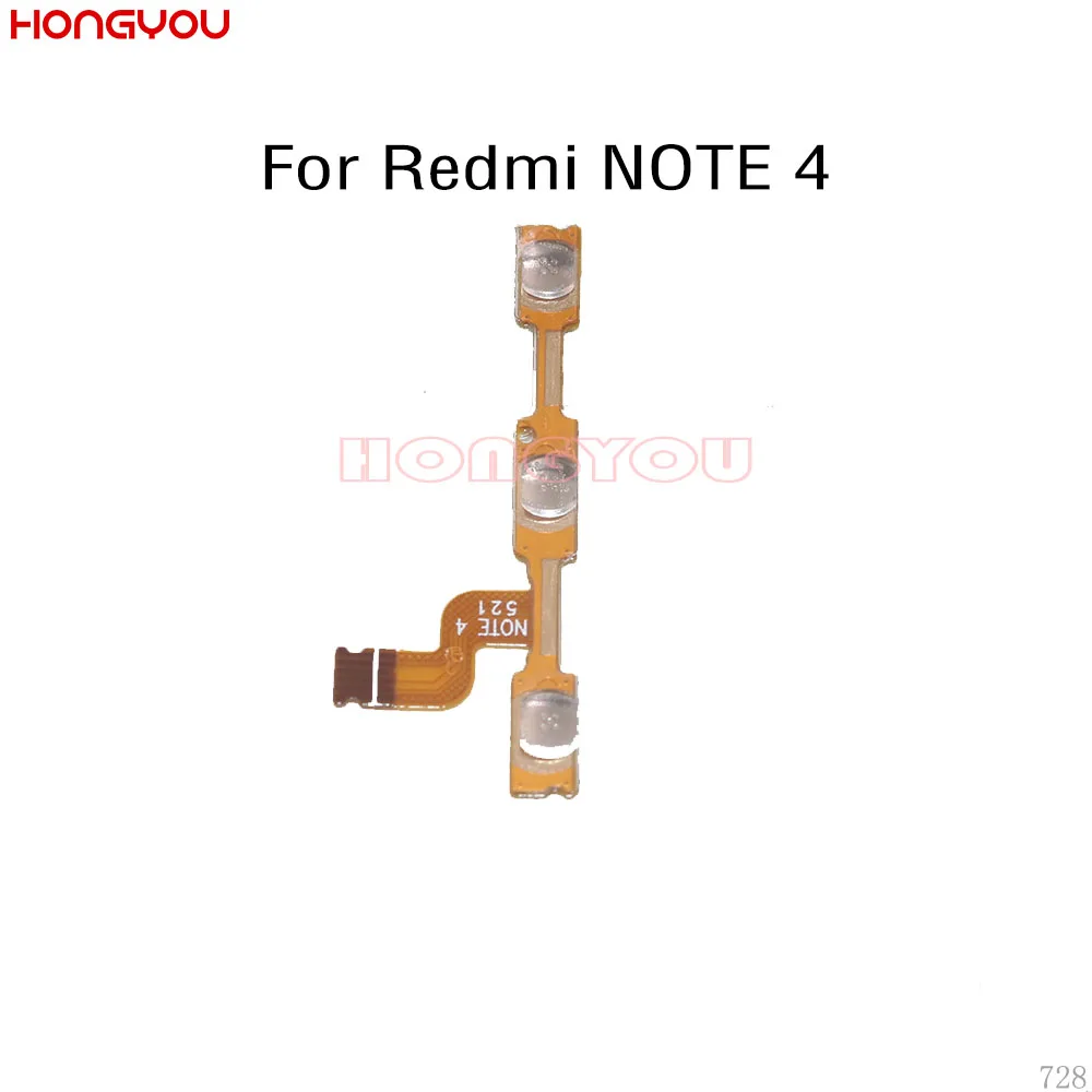 50 шт./лот для Xiaomi Redmi NOTE 4 / 4X глобальная версия кнопки питания и Кнопки громкости