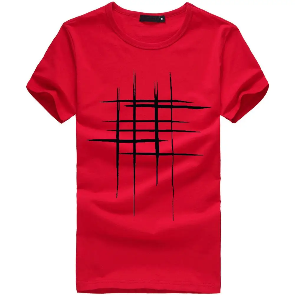 Мужская футболка с короткими рукавами модная в стиле хип-хоп круглым вырезом