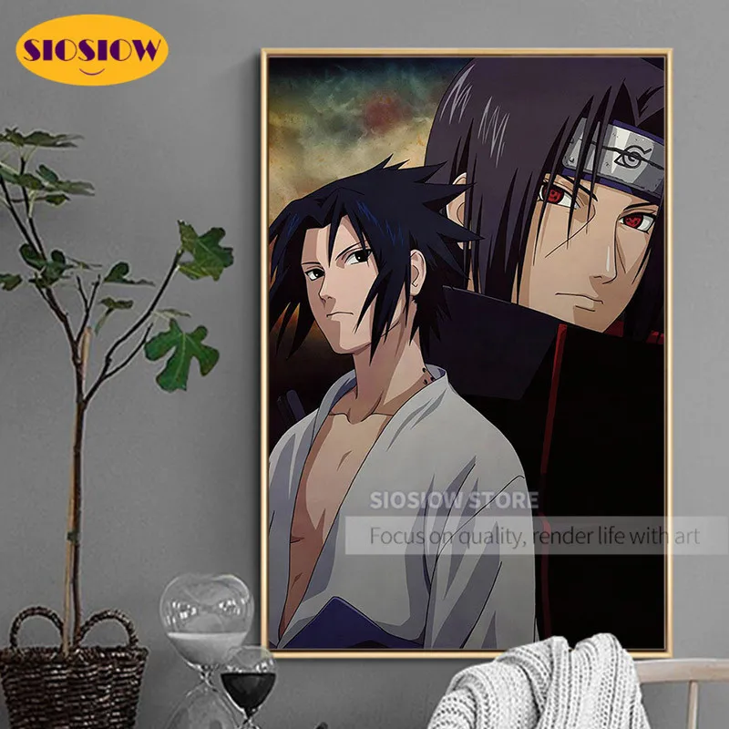 5D алмазная живопись сделай сам фигурка Наруто Итачи Саске мозаика наборы для