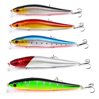 5pcsset 14cm 23g pesca wobbling fishing lure sinking minnow crank tackle isca artificial baits for bass perch pike trout