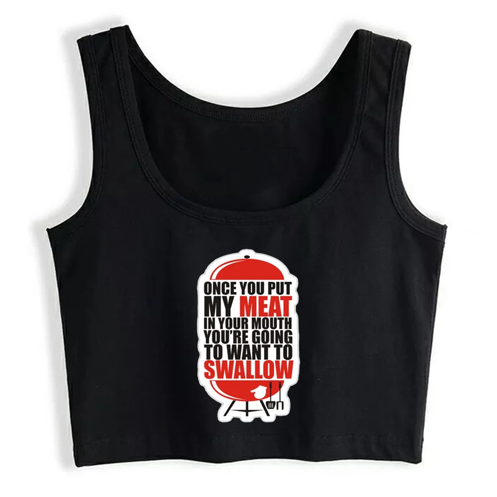 

Crop Top Women Grill Master Gothic Harajuku Grunge Emo Tank Top Female Clothes