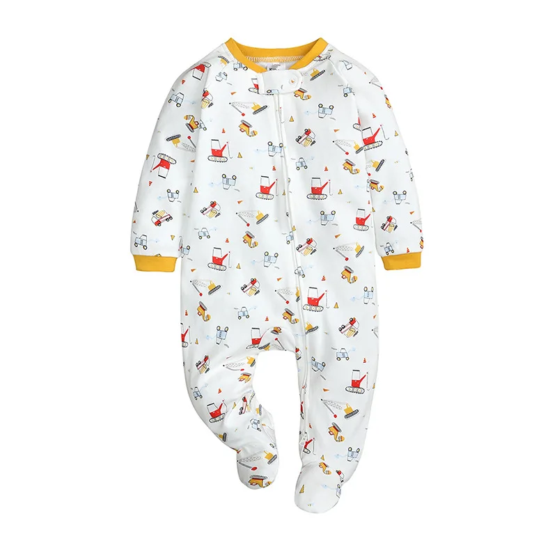 Newborn clothes baby pajamas zipper romper cotton boys girls ropa de bebe zip up jumpsuit | Детская одежда и обувь