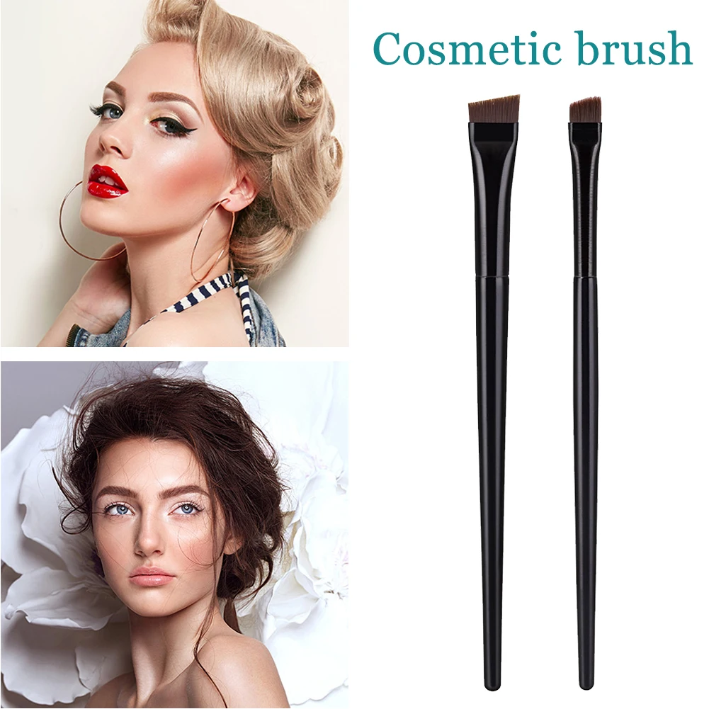 1 шт. кисть для подводки глаз точные синтетические волосы плоская макияжа бровей