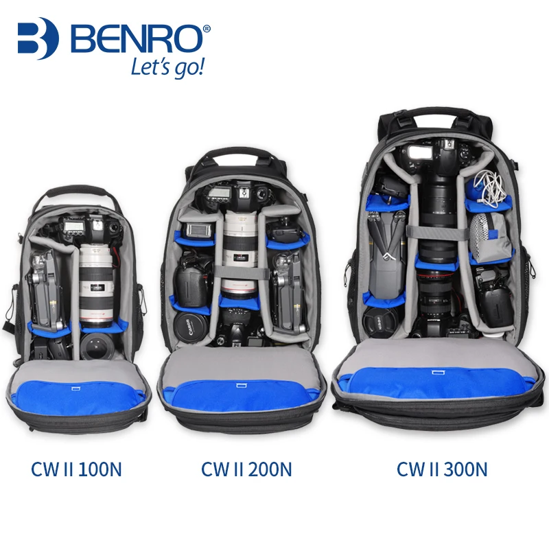 Benro CW II 100N 200N 300N Professional Laptop Backpack Waterproof DSLR Camera Bag Protection Type Digital | Электроника