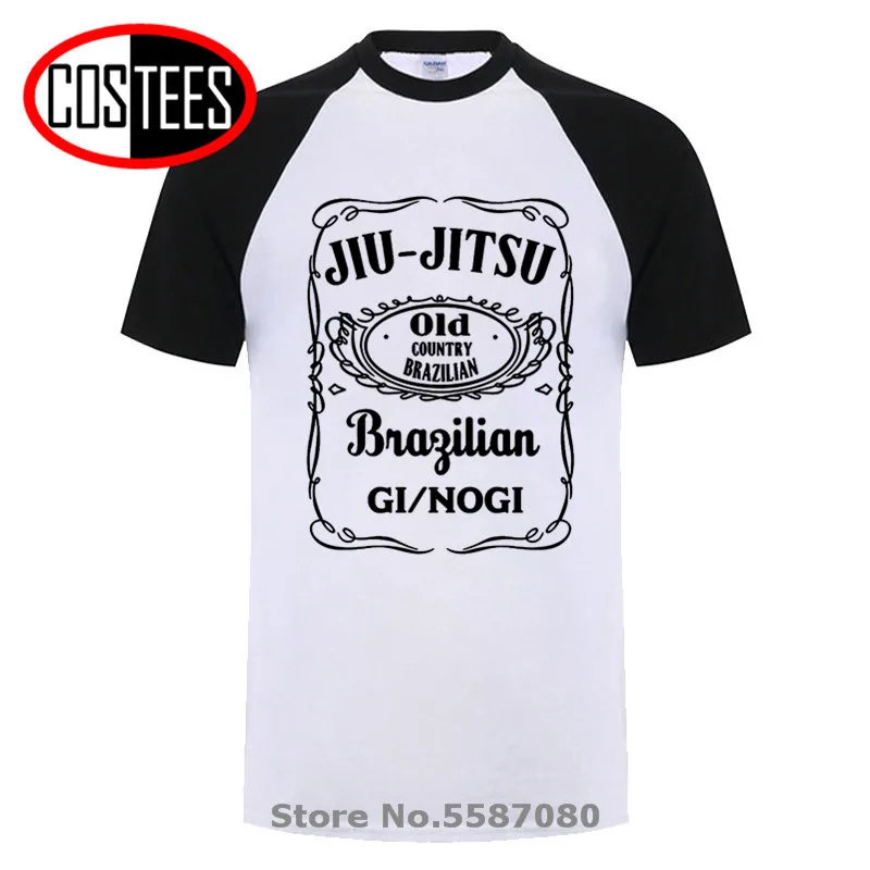 Черная Мужская футболка с рисунком в бразильском стиле джиу джитсу | одежда