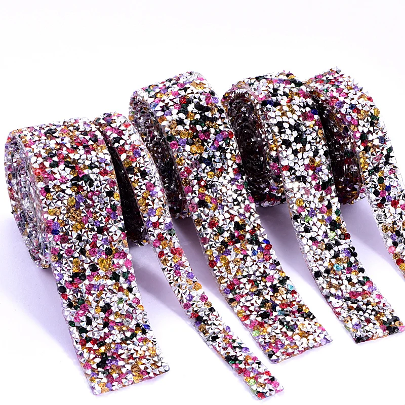 1 ярд/партия ширина 3 см нашивки разных цветов стразы с кристаллами для горячей