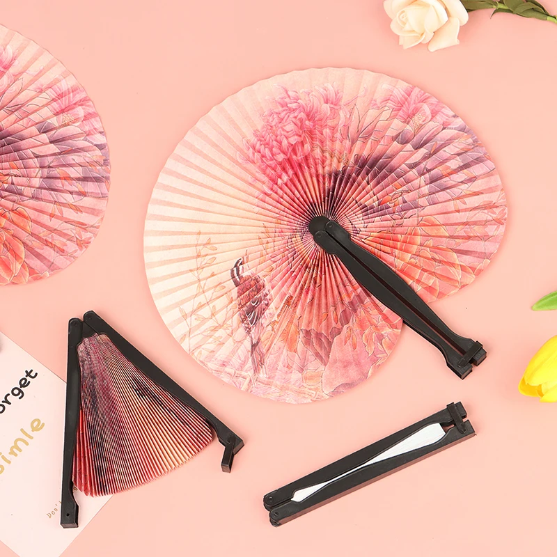 5 Chinese Paper Folding Hand Fans Oriental Fancy Decorative Party Decoration Gifts | Дом и сад