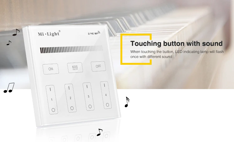 Milight T1 AC220V 4-Zone Brightness Dimming Smart Panel Remote Controller led dimmer for strip lighting tape bulbs lamps | Лампы и