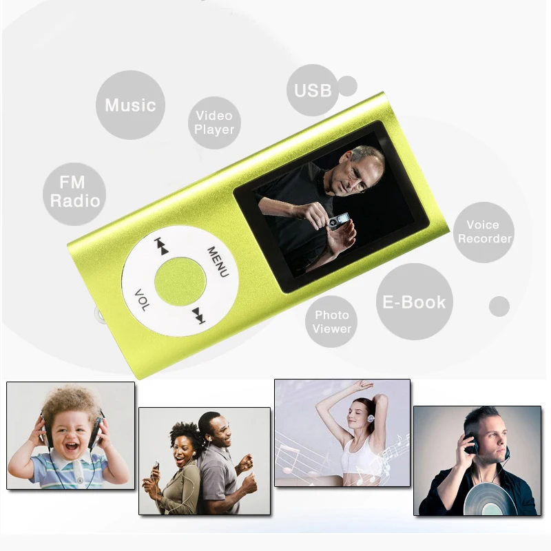 Mp3 плеер ICEICE 1 8 дюймовый 16 ГБ 32 музыкальный с fm радио видеоплеер проигрыватель