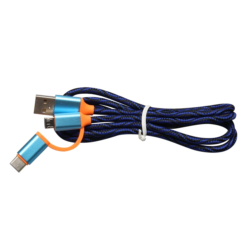 Новый 2 в 1 зарядный шнур Type-C к Micro USB конвертер кабель для зарядного устройства