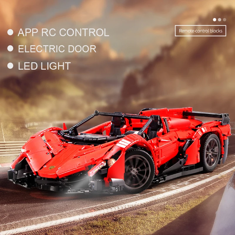 2538 шт. спортивный RC автомобиль Technic the Veneno Roadster строительные блоки моторы Мощный