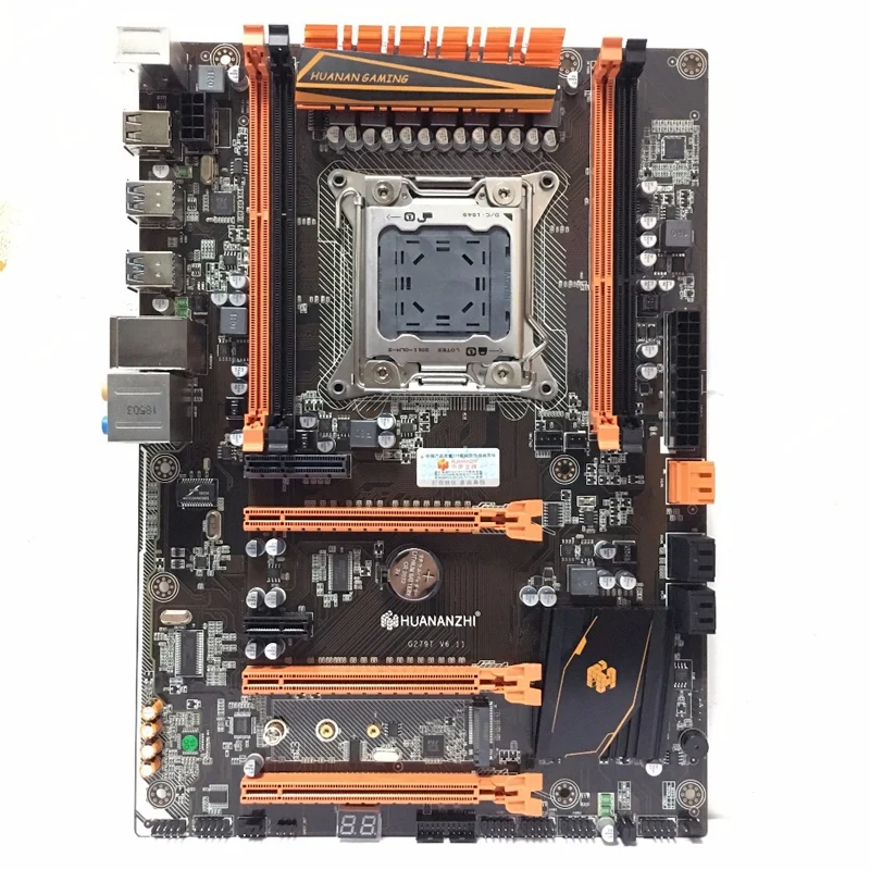 HUANANZHI Deluxe X79 2011 DDR3 PC настольные материнские платы компьютерные 3xPCI E X16 7 1 Звуковая