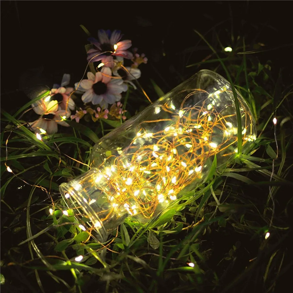 100LED 10 м освещение строка Медный провод лампы окружающего света Управление