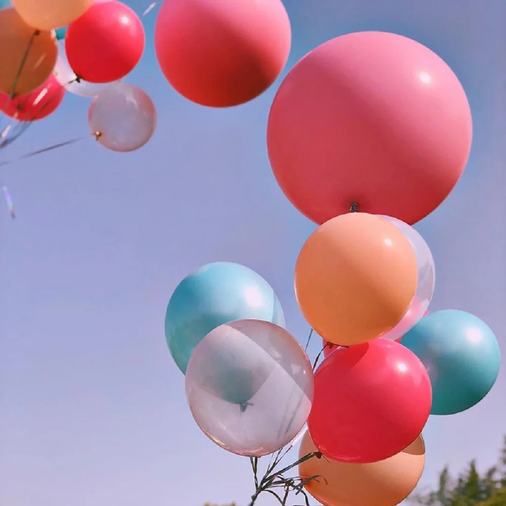 Гигантский красочный белый шар 1 шт. 36 дюймов поддувной Гелиевый для свадьбы дня