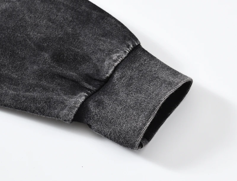 Тяжелая белая футболка со снежинками потертая старая черная Ретро с длинным