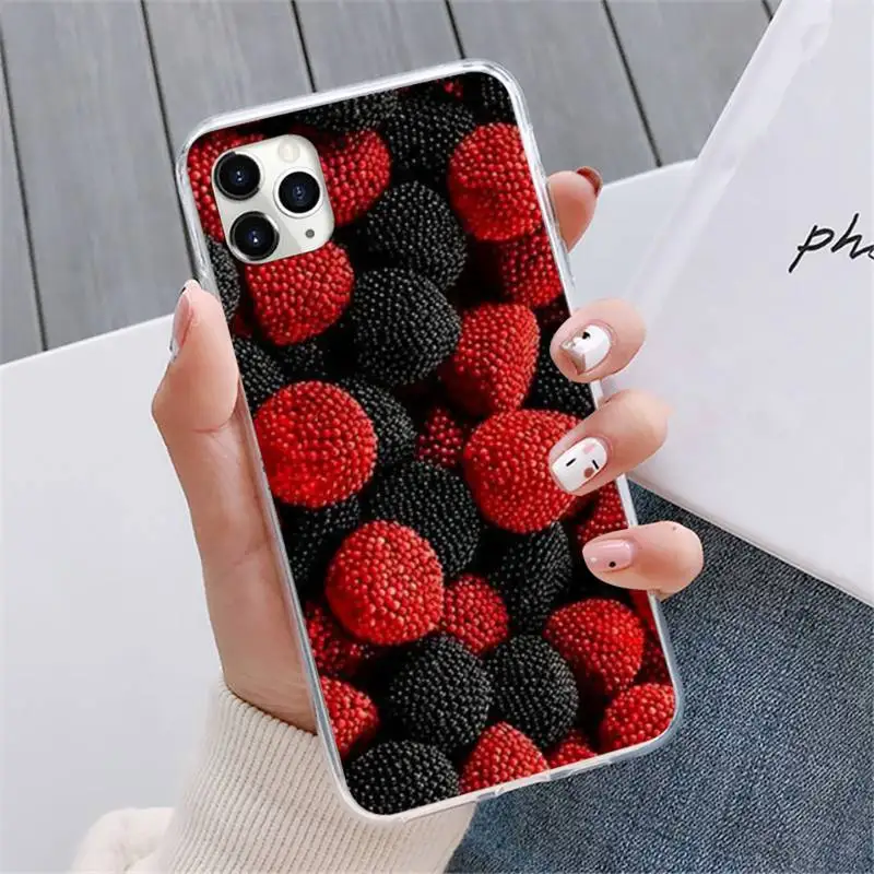 

Green cherry fruit cherry Blueberry Strawberry Phone Case For iphone 12 5 5s 5c se 6 6s 7 8 plus x xs xr 11 pro max mini