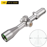 westhunter hd 4 16x44 ffp tactical scope silver first focal plane riflescope parallax wheel lock reset shooting sights fit 308