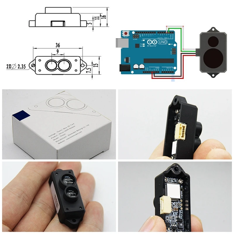 

Obstacle Avoidance Sensor Module 0.1-12M Measurement Range Distance for Arduino, Pedestrian and Vehicle Detection