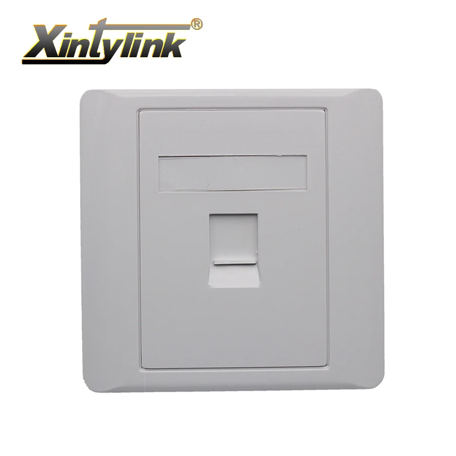 Модульный разъем xintylink rj45 1 портовый cat5e cat6 белый Keystone pc настенная Лицевая | Электрические розетки -32806365473
