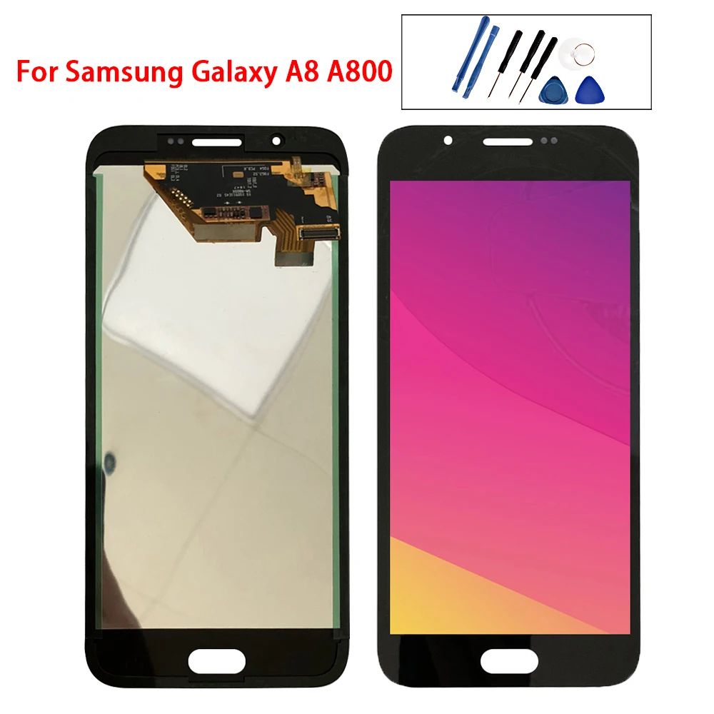 5 7 &quot100% протестированный дисплей для SAMSUNG Galaxy A8 ЖК кодирующий преобразователь