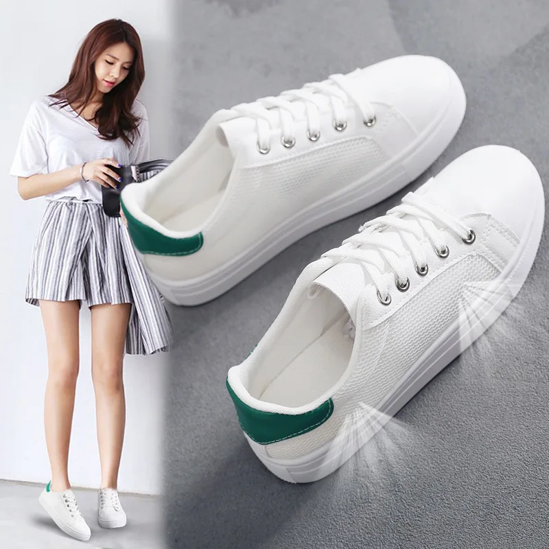 Женские сетчатые туфли Little White Новинка лета 2020 дышащая женская обувь